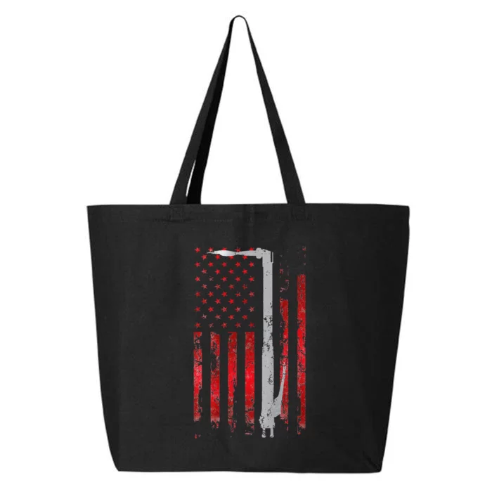 Welding Vintage Patriotic USA American Flag Welder gift 25L Jumbo Tote