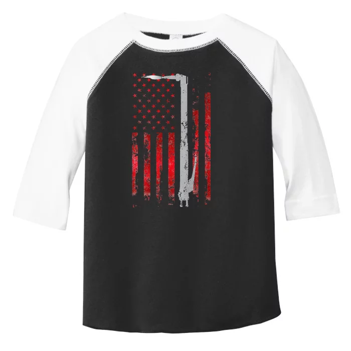 Welding Vintage Patriotic USA American Flag Welder gift Toddler Fine Jersey T-Shirt