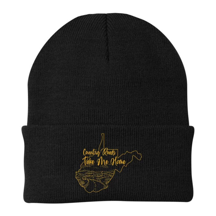 West Virginia Pride Wv Home Country Roads Footprint Knit Cap Winter Beanie