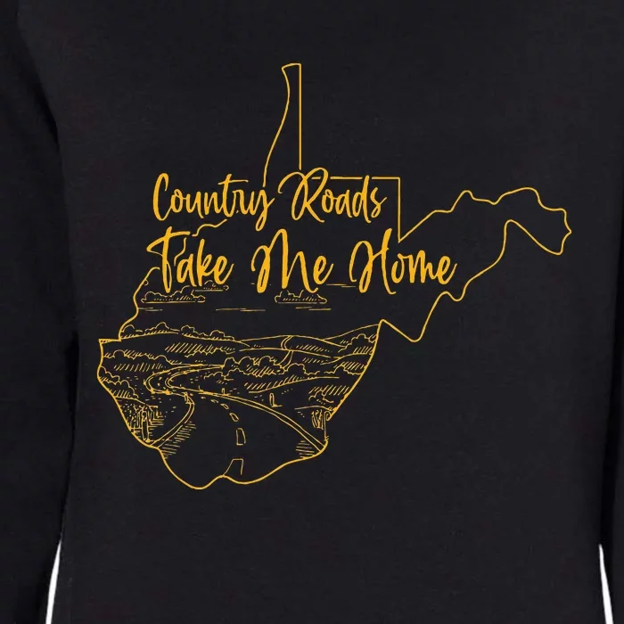 West Virginia Pride Wv Home Country Roads Footprint Womens California Wash Sweatshirt