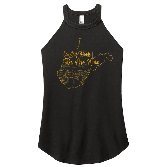 West Virginia Pride Wv Home Country Roads Footprint Women’s Perfect Tri Rocker Tank