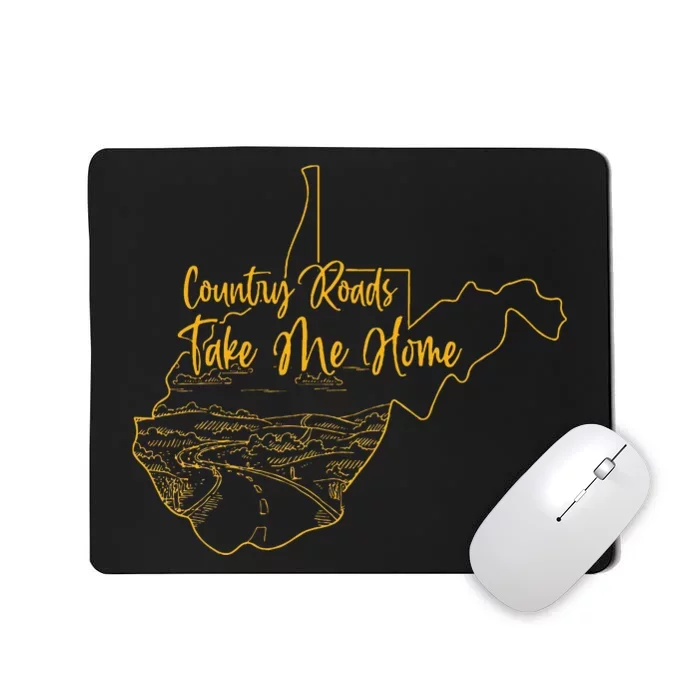 West Virginia Pride Wv Home Country Roads Footprint Mousepad