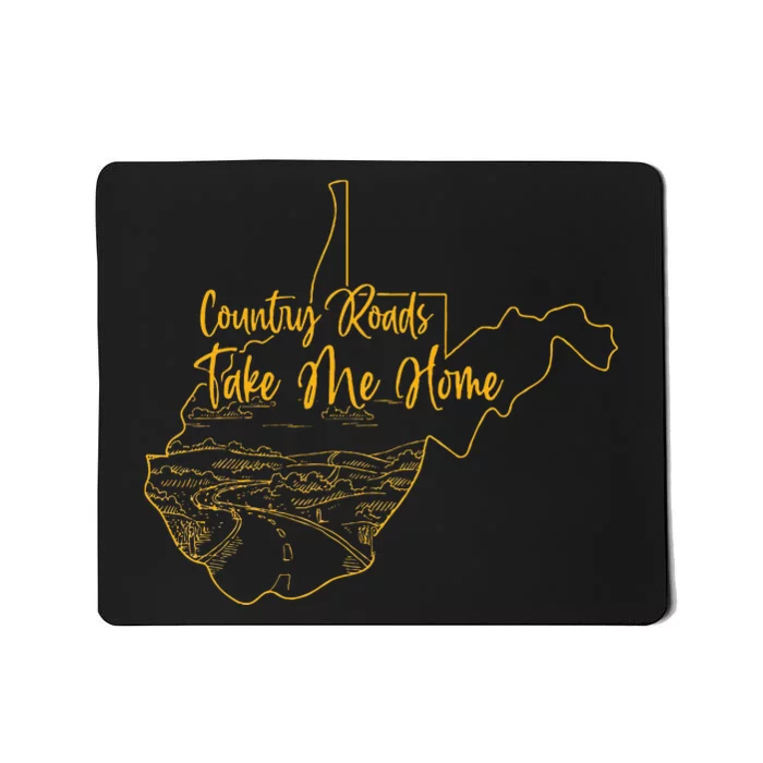 West Virginia Pride Wv Home Country Roads Footprint Mousepad