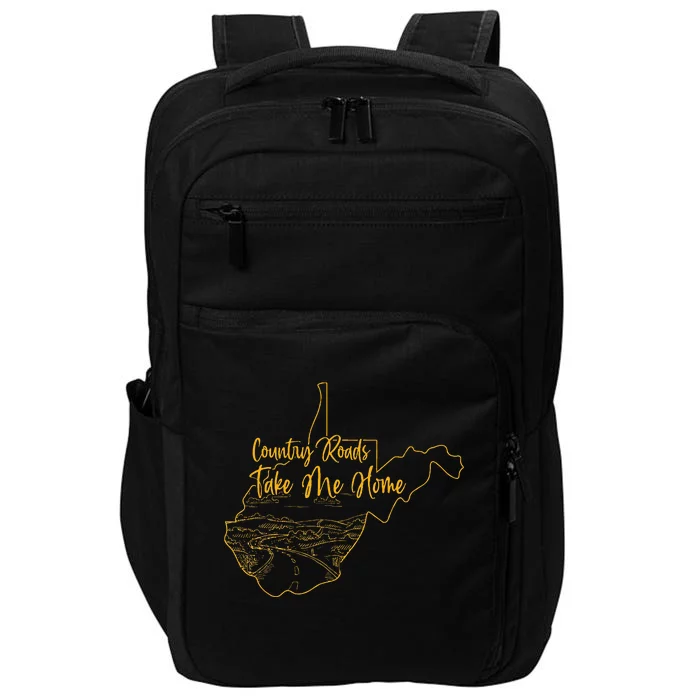 West Virginia Pride Wv Home Country Roads Footprint Impact Tech Backpack