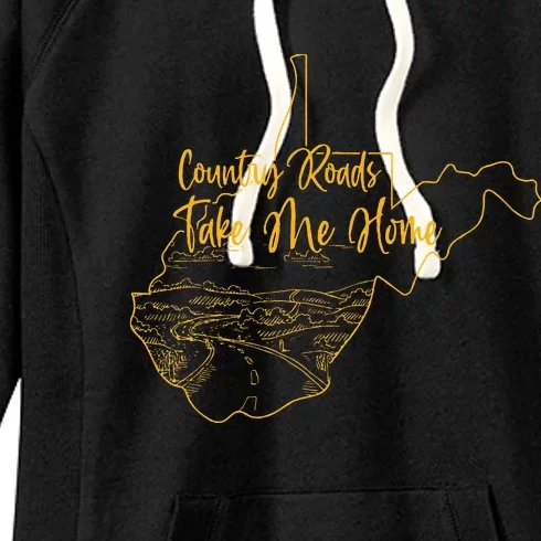 West Virginia Pride Wv Home Country Roads Footprint Women's Fleece Hoodie