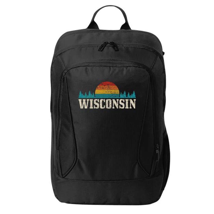 Wisconsin Vintage Pride Nature Outdoor Hiking Camping City Backpack