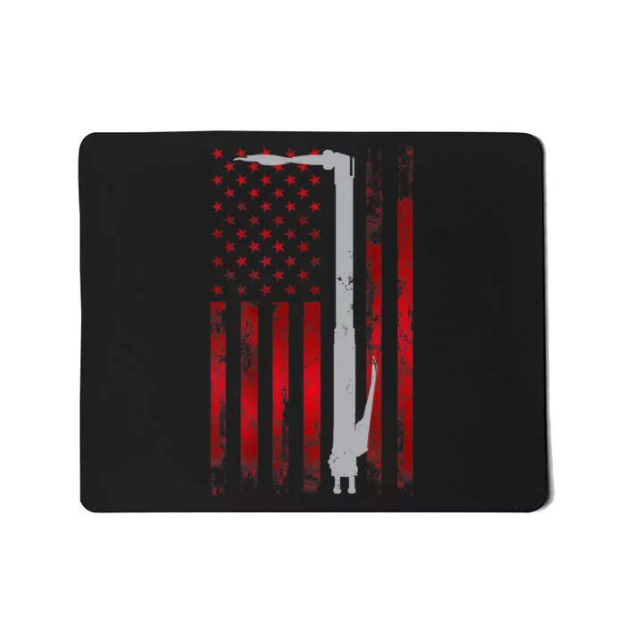 Welding Vintage Patriotic USA American Flag Welder Gift Mousepad