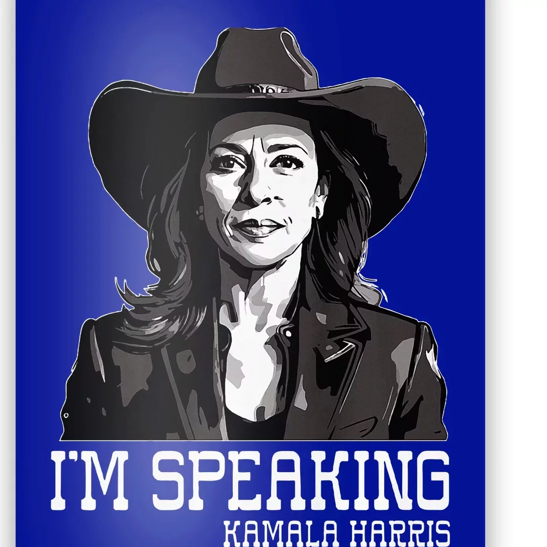 Woman Voting President IM Speaking Kamala Harris America Premium Poster