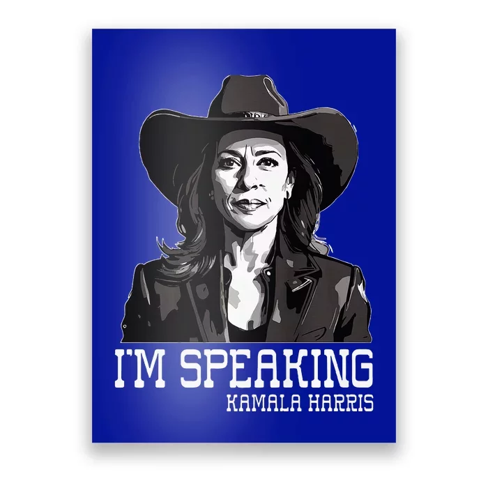 Woman Voting President IM Speaking Kamala Harris America Premium Poster