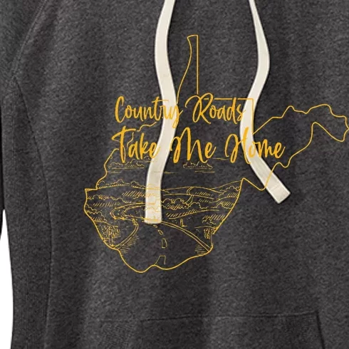 West Virginia Pride Wv Home Country Roads Footprint Women's Fleece Hoodie