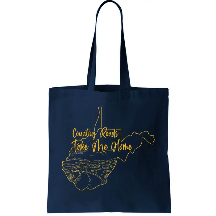 West Virginia Pride Wv Home Country Roads Footprint Tote Bag