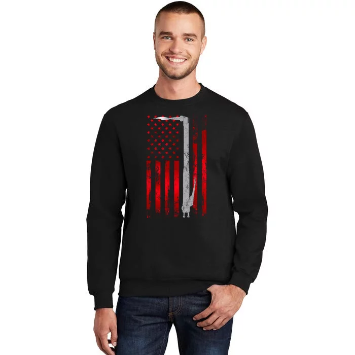 Welding Vintage Patriotic USA American Flag Welder gift Sweatshirt