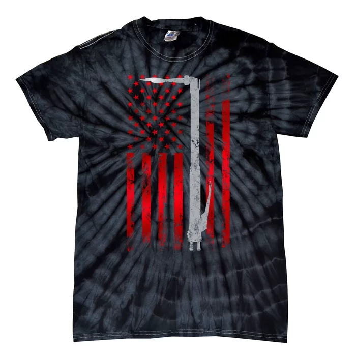 Welding Vintage Patriotic USA American Flag Welder gift Tie-Dye T-Shirt