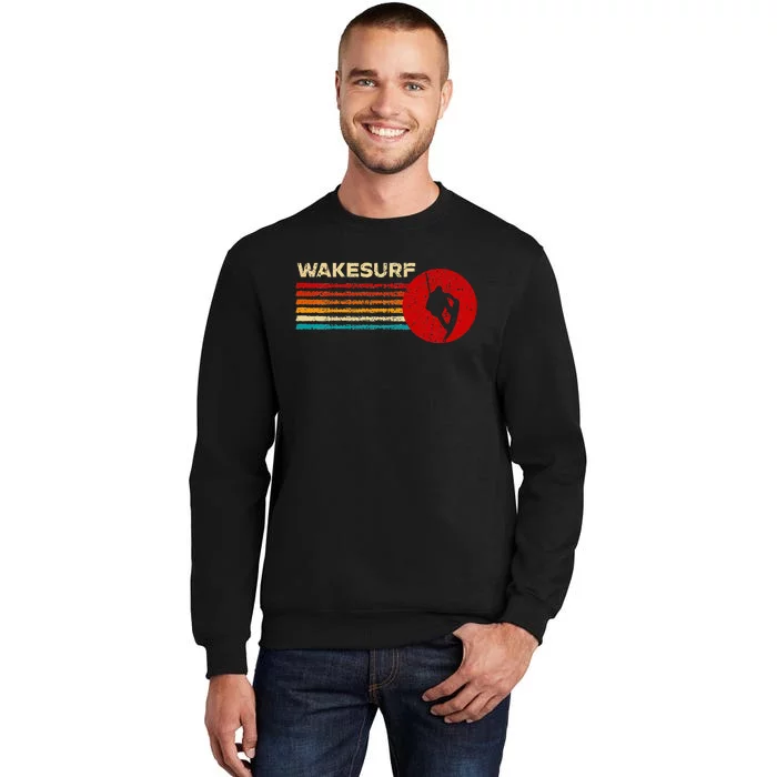 Wakesurf Vintage Retro Wakesurfing Sweatshirt