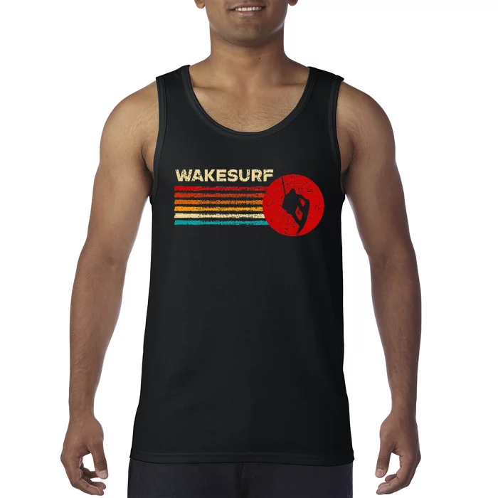 Wakesurf Vintage Retro Wakesurfing Tank Top