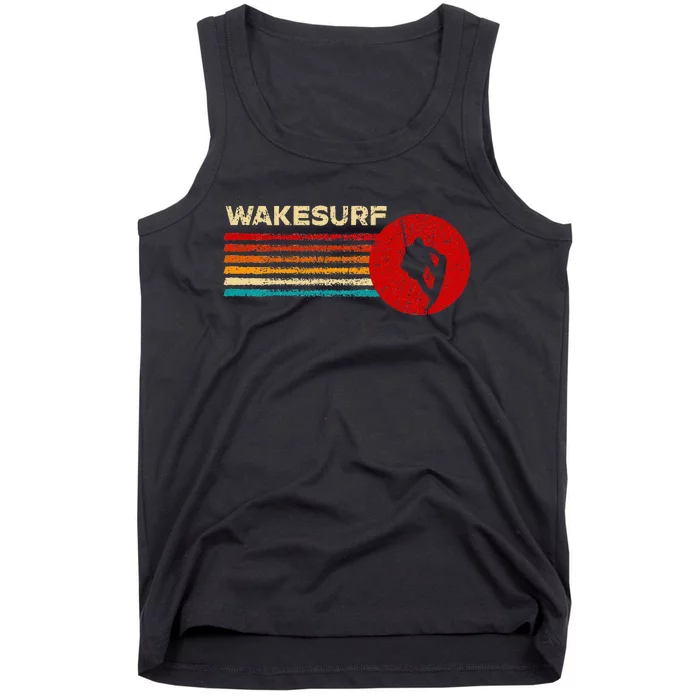 Wakesurf Vintage Retro Wakesurfing Tank Top