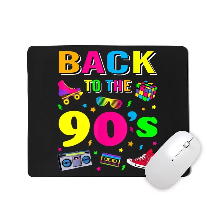 Women's Vintage Retro Back To 90's Graphic Design Mousepad