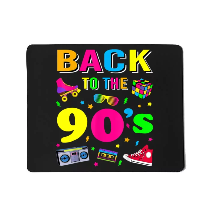 Women's Vintage Retro Back To 90's Graphic Design Mousepad