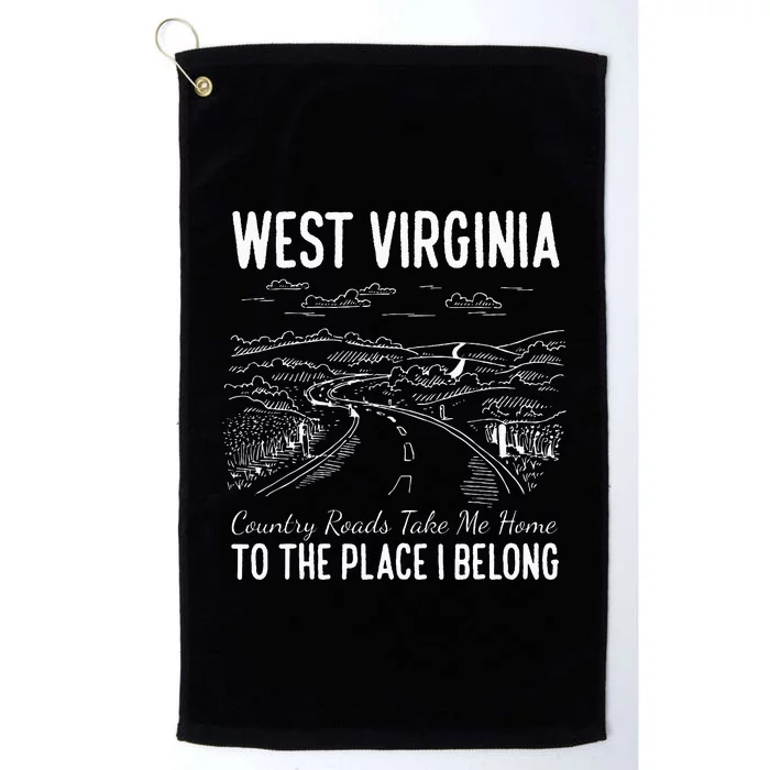 West Virginia Style Heaven West Virginia Mountains Home Platinum Collection Golf Towel