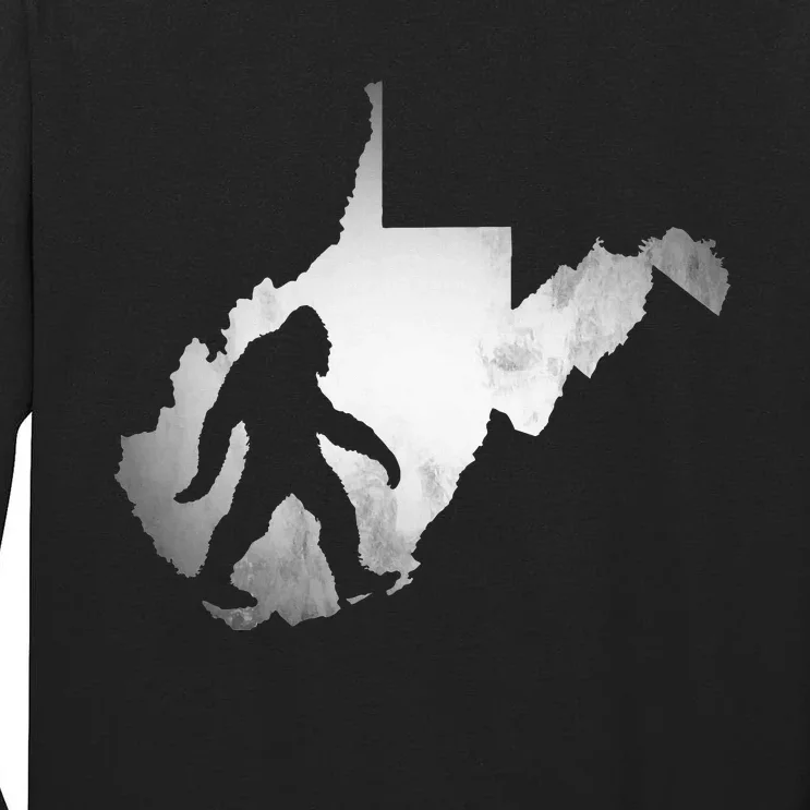 West Virginia Sasquatch Bigfoot Tall Long Sleeve T-Shirt