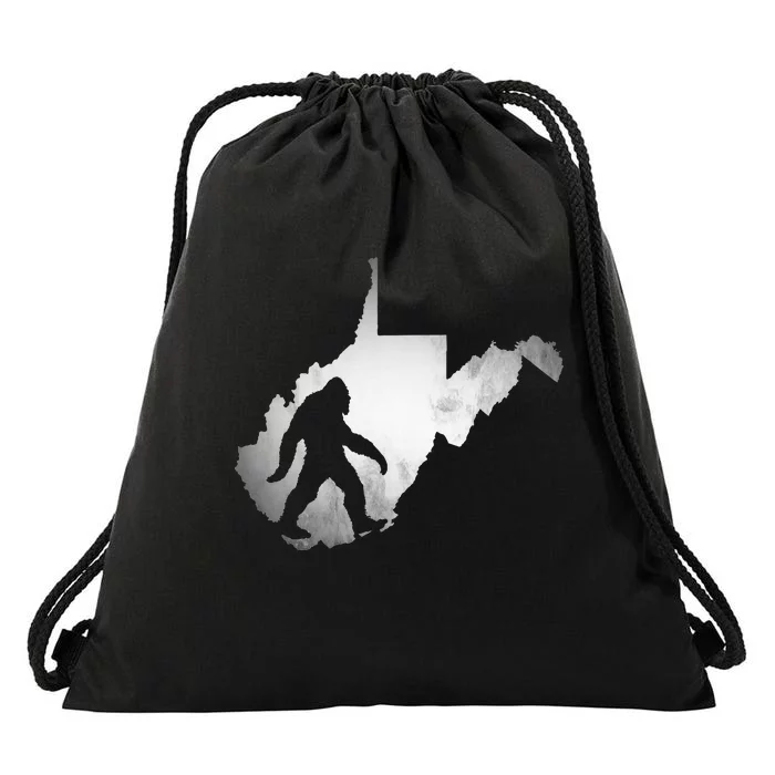 West Virginia Sasquatch Bigfoot Drawstring Bag