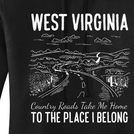 West Virginia Style Heaven West Virginia Mountains Home Women's Pullover Hoodie