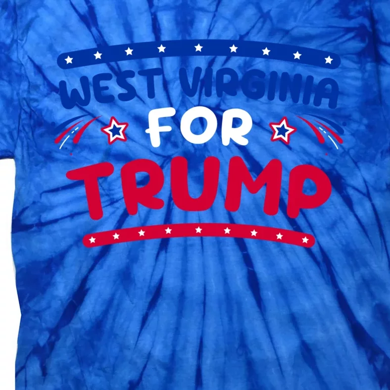 West Virginia Trump Firework Holiday Usa Flag 4th Of July Gift Tie-Dye T-Shirt