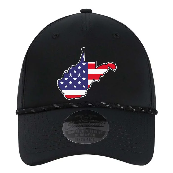 West Virginia USA Flag State Outline Patriotic American Performance The Dyno Cap