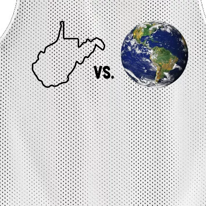 West Virginia Vs The World Mesh Reversible Basketball Jersey Tank