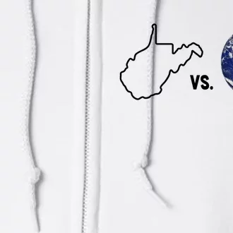 West Virginia Vs The World Full Zip Hoodie