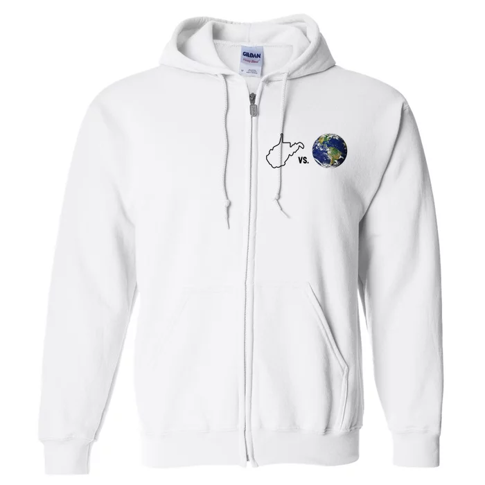 West Virginia Vs The World Full Zip Hoodie