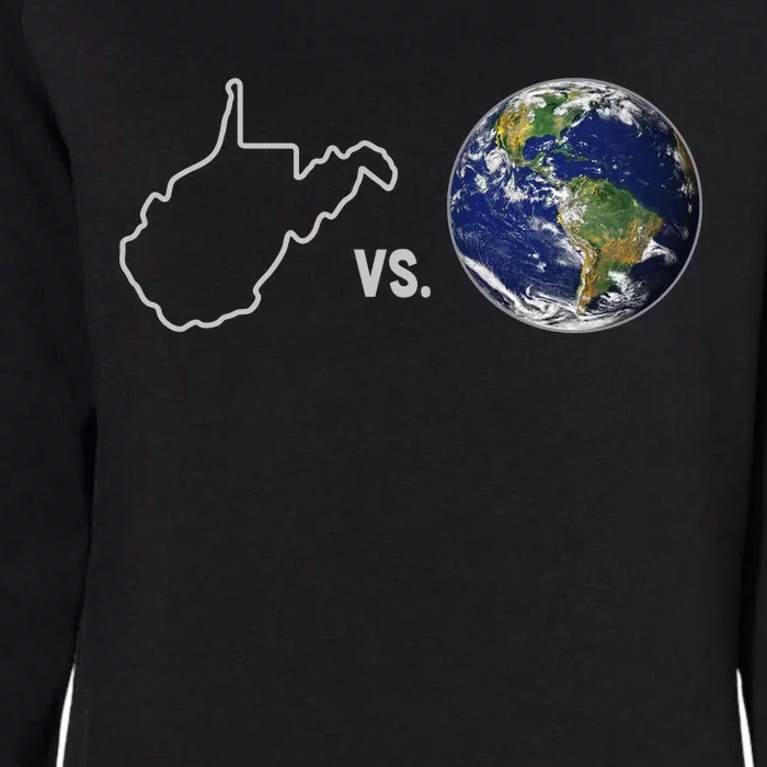 West Virginia Vs The World Womens California Wash Sweatshirt