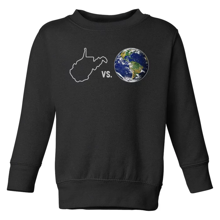 West Virginia Vs The World Toddler Sweatshirt