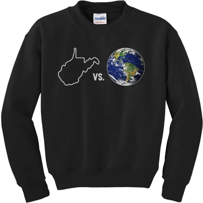 West Virginia Vs The World Kids Sweatshirt