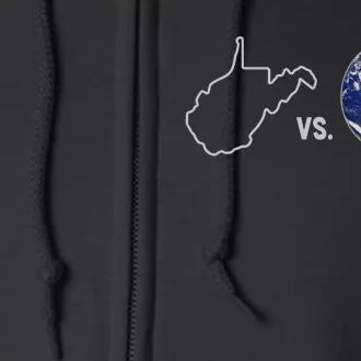 West Virginia Vs The World Full Zip Hoodie