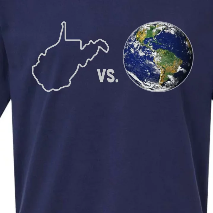 West Virginia Vs The World Sueded Cloud Jersey T-Shirt