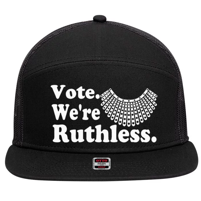 Women Vote WeRe Ruthless 7 Panel Mesh Trucker Snapback Hat