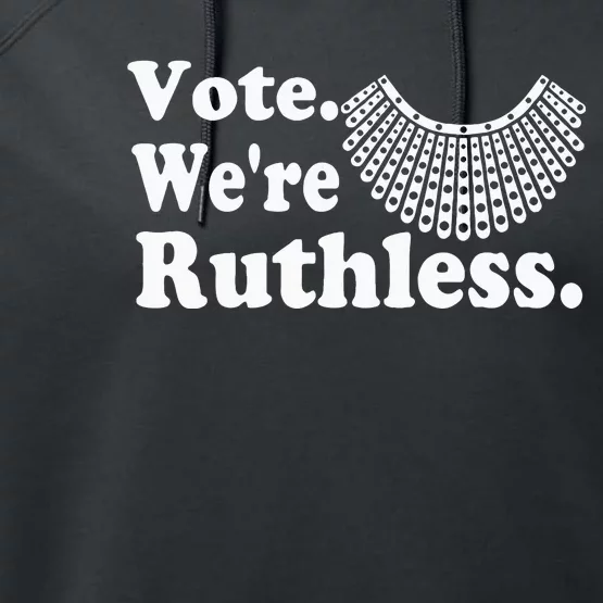 Women Vote WeRe Ruthless Performance Fleece Hoodie