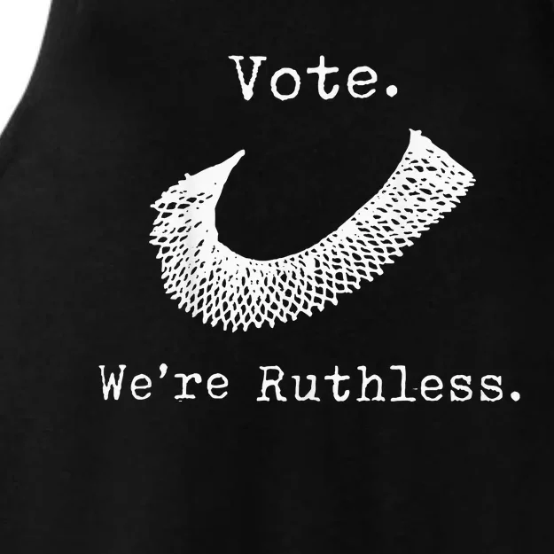 Women Vote WeRe Ruthless Ladies Tri-Blend Wicking Tank