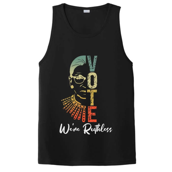 Women Vote WeRe Ruthless Act Accordingly Performance Tank