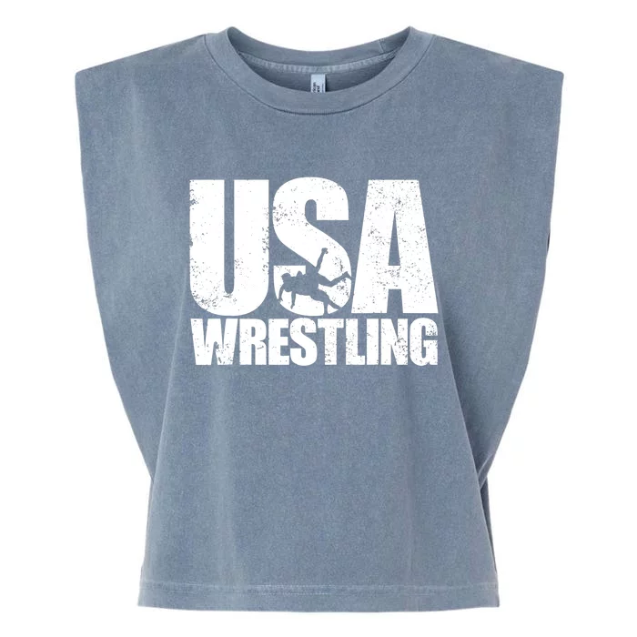 Wrestling Vintage Wrestler Christmas For Boy Garment-Dyed Women's Muscle Tee