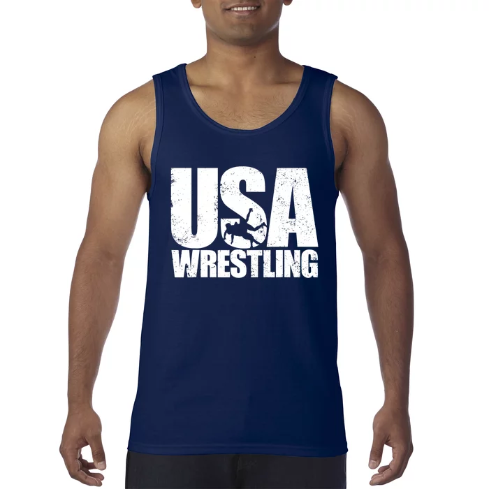 Wrestling Vintage Wrestler Christmas For Boy Tank Top