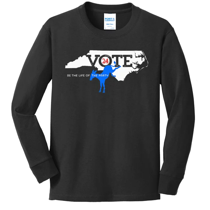 Wo Voice Your Vote Nc Kids Long Sleeve Shirt