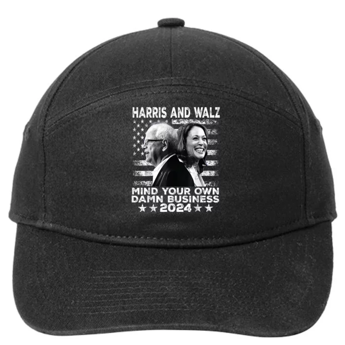 Walz Waltz 2024 Mind Your Own Damn Business 7-Panel Snapback Hat