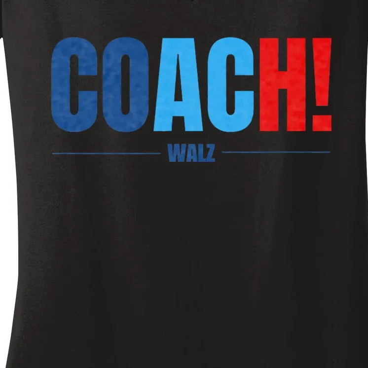 Waltz Walz 2024 Coach Women's V-Neck T-Shirt