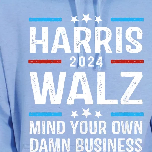 Walz Waltz 2024 Mind Your Own Damn Business Unisex Surf Hoodie