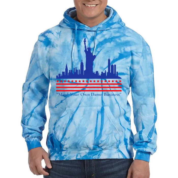 Waltz Walz 2024 Mind Your Own Damn Business Tim Waltz 2024 Tie Dye Hoodie