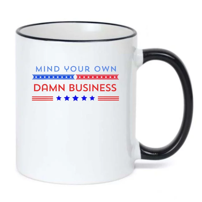 Waltz Walz 2024 Mind Your Business Campaign Design Black Color Changing Mug