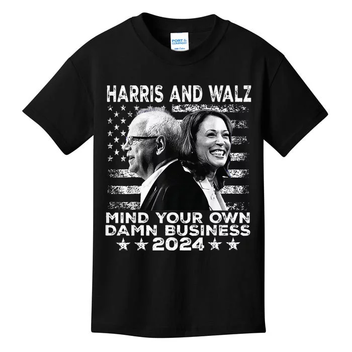 Walz Waltz 2024 Mind Your Own Damn Business Premium Kids T-Shirt