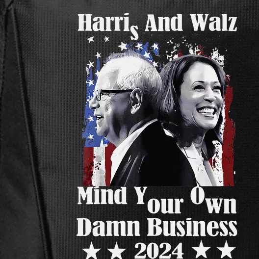 Walz Waltz 2024 Mind Your Own Damn Business City Backpack